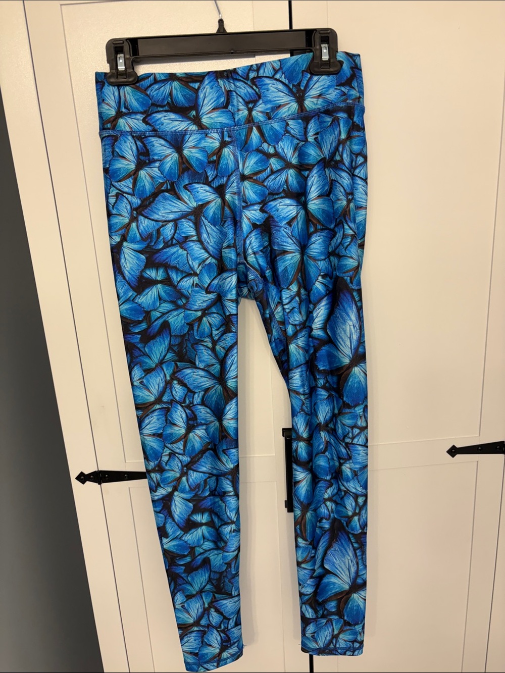 Terez Blue Butterfly-Print leggings